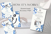 Blue Wedding Invitation Template Can, a Templates & Theme by Alisa Mikibith Art (Thumbnail 8 of 10)