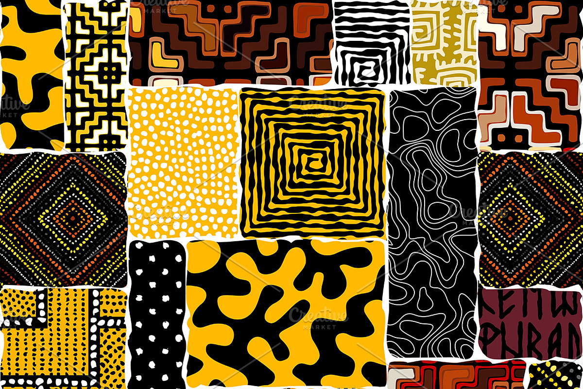 10 vector seamless patterns, a Pattern Graphic by tkdesign (Photo 8 of 11)