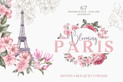 Blooming Paris. Motifs,Frame,pattern, an Illustration by Kotkoa (Thumbnail 21 of 21)