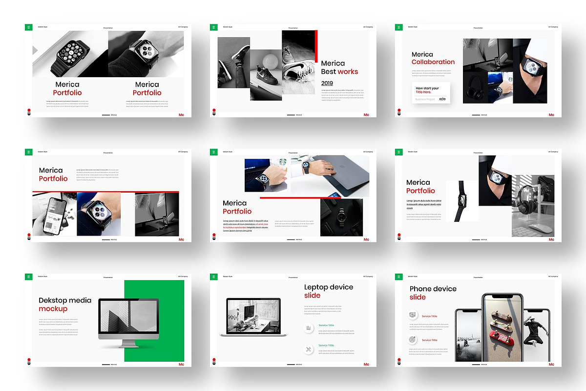 Merica - Business Google Slide Templ, a Presentation Template by Dens Creative Studio (Photo 4 of 6)