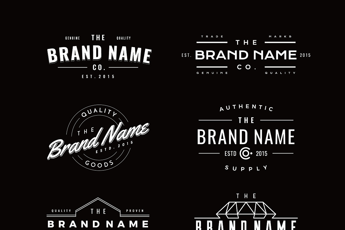 vintage logo, badge, insignia, label, a Branding & Logo Template by Brainware Graphic (Photo 3 of 14)