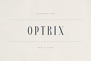 Optrix – Elegant & Modern Serif, a Serif Font by Only Fonts (Thumbnail 1 of 11)