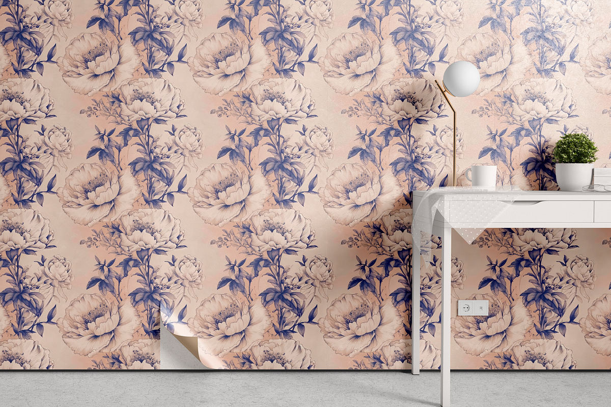Vintage Ink Floral Patterns, a Pattern Graphic by Ninterints (Photo 13 of 15)