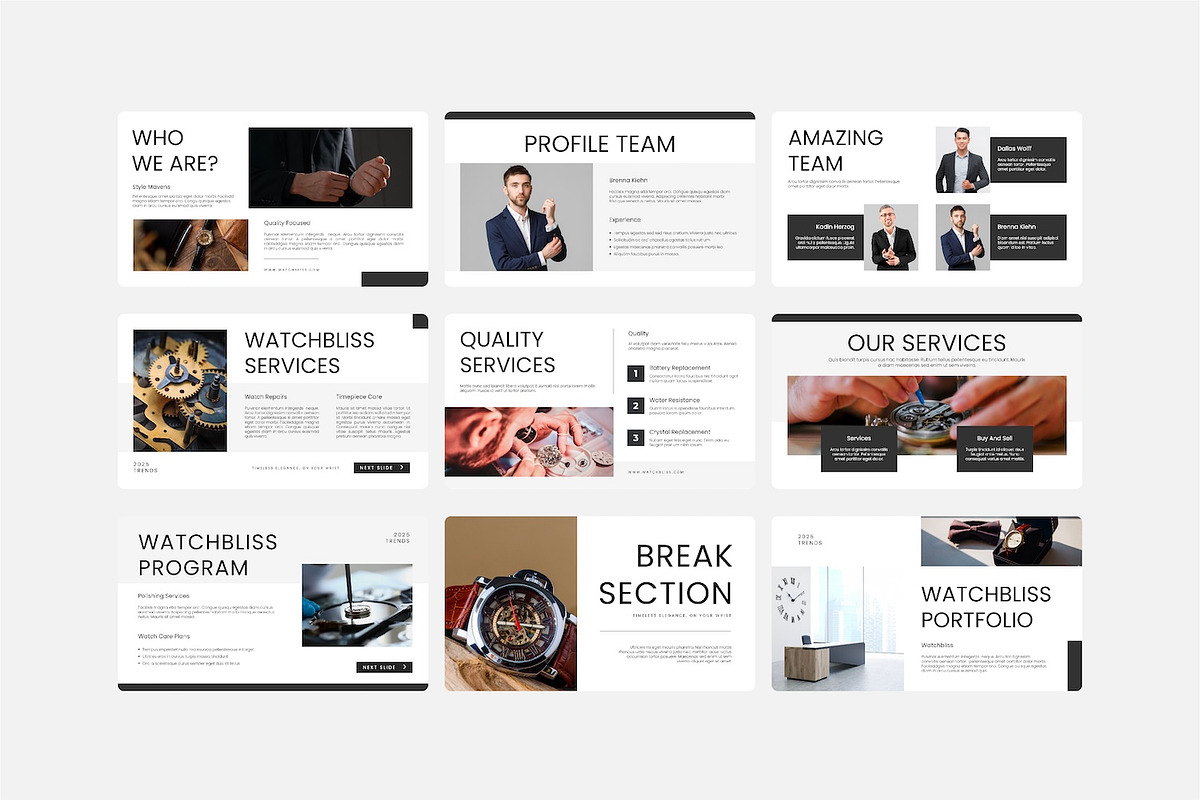 Minimalis Watch PPTX Presentation, a Presentation Template by Kren Studio (Photo 3 of 10)