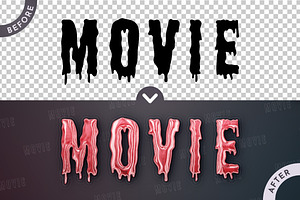 Blood Movie Editable Text Effect