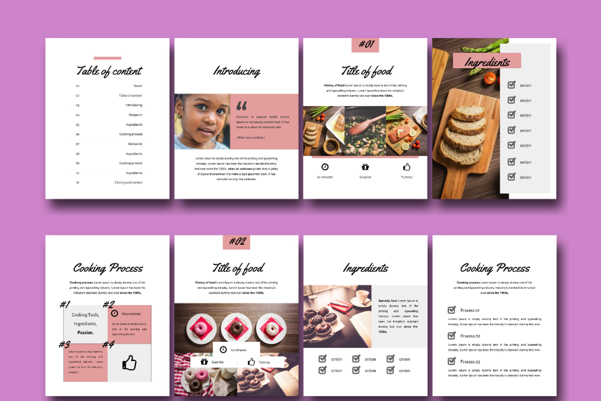 Recipe Book Template - Google Slide, a Brochure Template by rivatxfz (Photo 2 of 4)