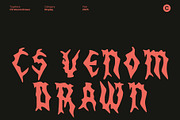 CS Venom Drawn, a Blackletter Font by Craft Supply Co. (Thumbnail 1 of 8)