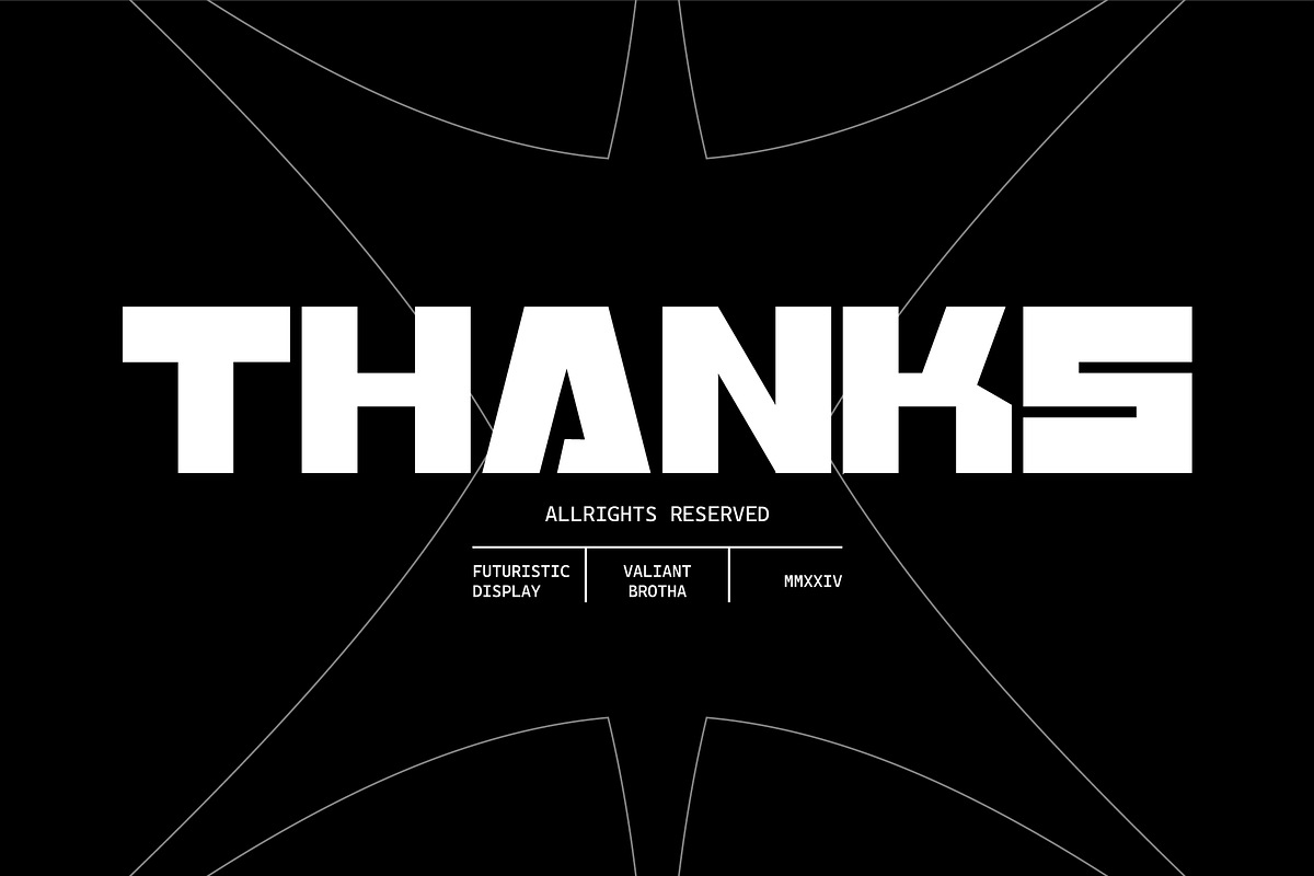 VB Oxyom - Futuristic Font, a Sans Serif Font by VALIANTBROTHA (Photo 9 of 9)