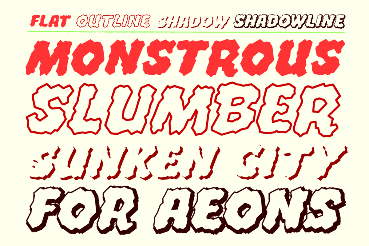 Whyte Wyrm - heavy duty horror, a Handwritten Font by Comicraft Fonts (Photo 4 of 8)