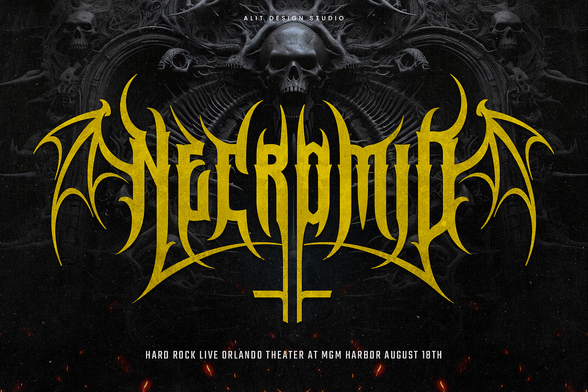 Megaroom typeface, a Blackletter Font by alit design (Photo 2 of 20)