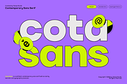 TBJ Cota Sans Grotesk Modern Sans, a Sans Serif Font by Taboja Studio (Thumbnail 1 of 15)