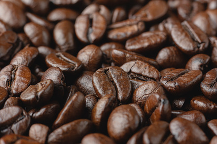 Coffee beans texture