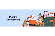 Santa Claus set + Christmas cards, a Seasonal Illustration by PaperTrident (Thumbnail 10 of 12)