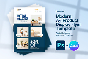 Furniture Flyer Template Canva & PSD