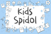 Kids Spidol, a Handwritten Font by Aisyah (Thumbnail 1 of 5)