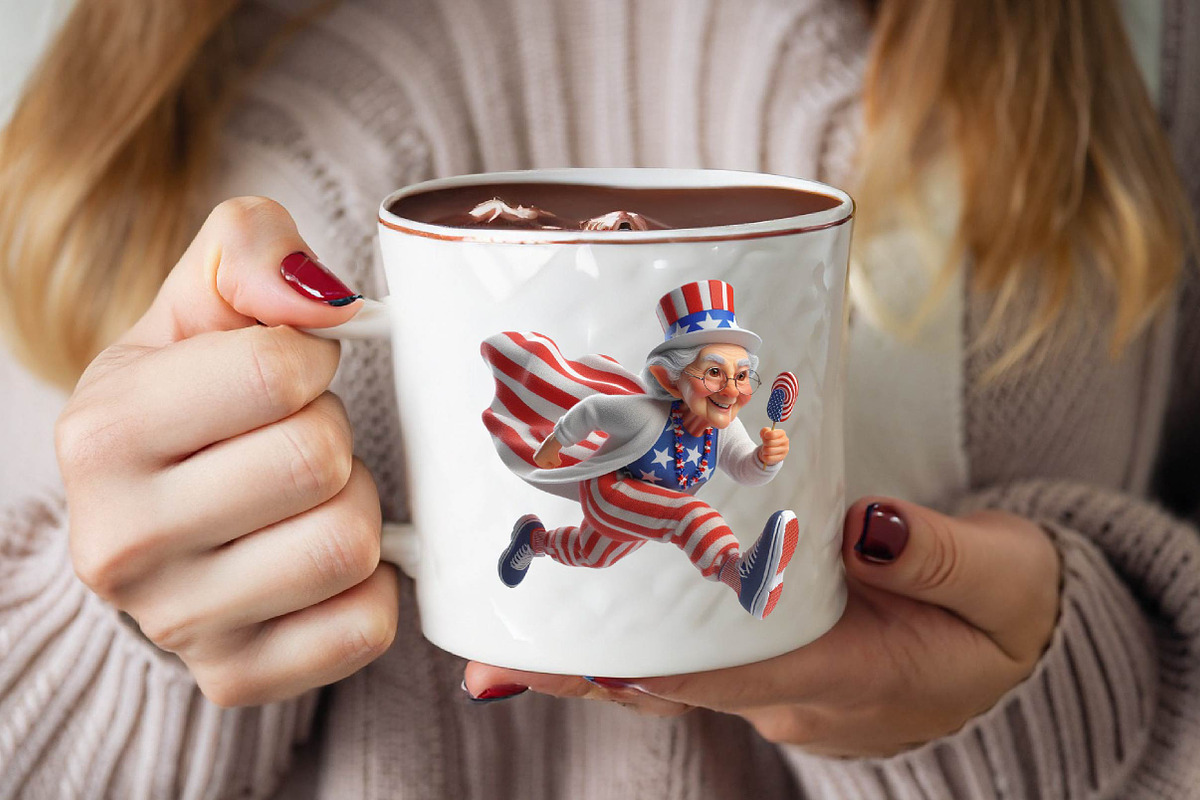 4th of July Grand Ma Sublimation Cli, an Illustration by SVGArt (Photo 8 of 8)