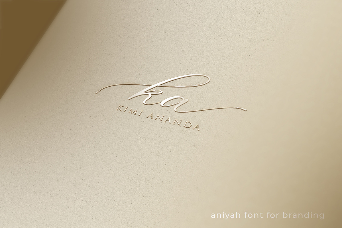 Aniyah Script Calligraphy, a Script Font by din-studio.com (Photo 4 of 14)