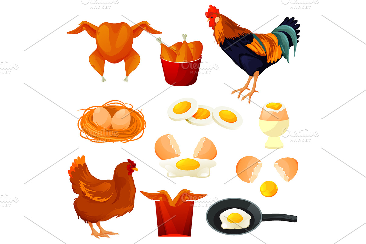 Domestic animals big set, an Animal Illustration by GenziWorkshop (Photo 3 of 7)