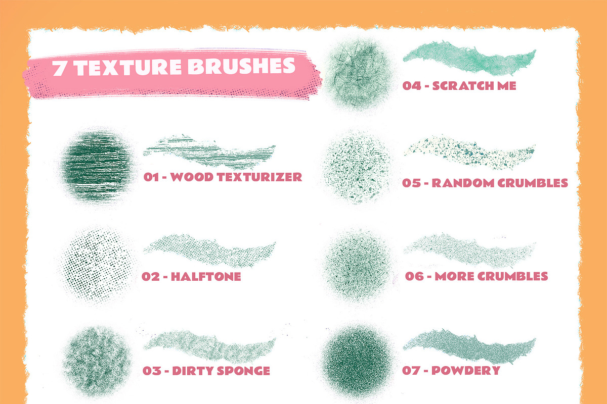 Rough & Raw Photoshop Brush Set, a Brush Add-On by Shoutbam (Photo 6 of 10)