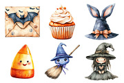 Kawaii Halloween Clipart Bundle, an Illustration by Daily.Designs (Thumbnail 4 of 5)