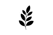 Botanical Leaf Silhouette Bundle, an Illustration by Creativeshirt (Thumbnail 37 of 51)