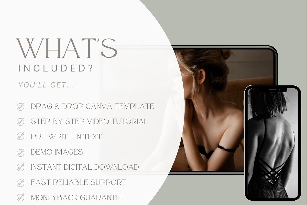 GOLD Boudoir Photography Guide, a Magazine Template by Signature Edits (Photo 8 of 11)