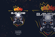 Skull Esport Logo Gaming Template, a Branding & Logo Template by Artlogs x Modaldesain (Thumbnail 1 of 2)