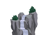 Cartoon river cascade, an Animal Illustration by Things for designers (Thumbnail 3 of 3)