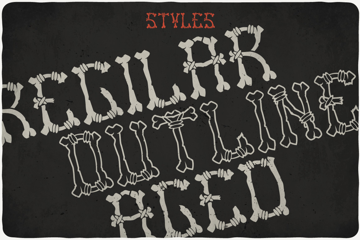 Bones Typeface preview 4