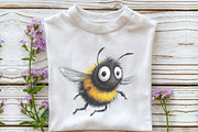 Whimsical Spring Bee Clipart, an Illustration by OK Design (Thumbnail 5 of 6)