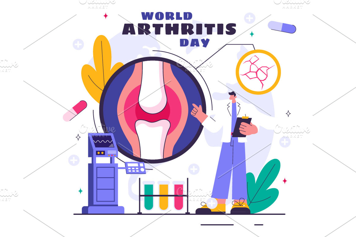 11 World Arthritis Day Illustration, a Healthcare Illustration by denayunebgt (Photo 5 of 5)