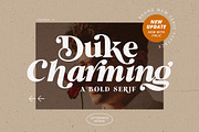 UPDATE! Duke Charming Bold Serif, a Serif Font by Letterhend Studio (Thumbnail 1 of 9)
