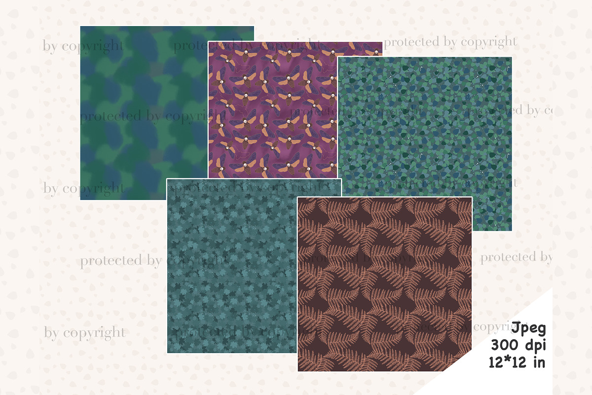 Forest Witch Pattern | Halloween, a Pattern Graphic by GlamArtZhanna (Photo 3 of 4)