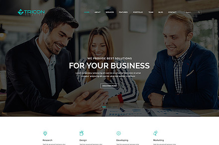 Consulting Business HTML Template, a Bootstrap Template by HasThemes