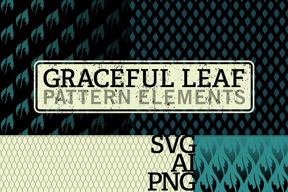Vector/Bitmap Graceful Leaf Patterns preview 5