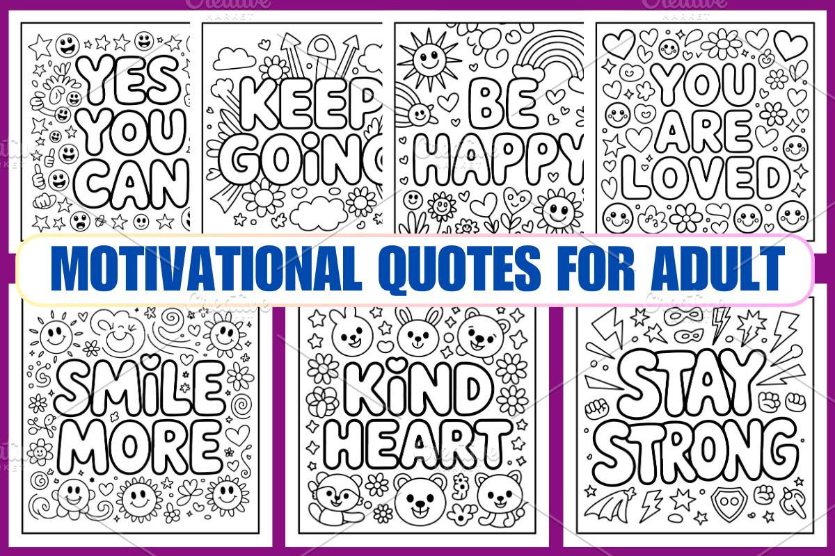 Motivational Quotes For Adult Vol-01, a Decorative Illustration by Coco Bloom (Photo 1 of 3)