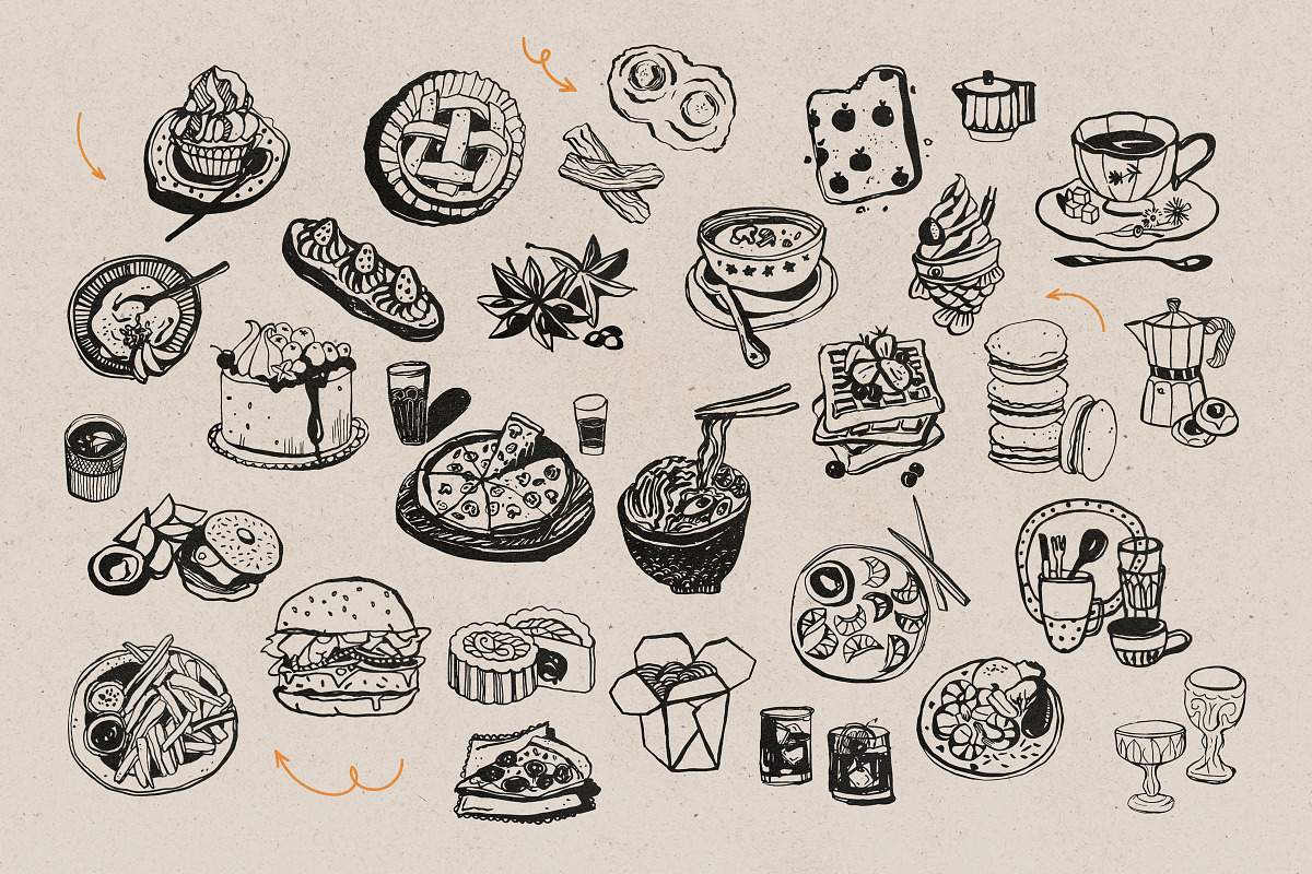 Food and Drinks Illustrations, a Food Illustration by iStar Design (Photo 9 of 17)