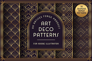 Art Deco Patterns for Illustrator, a Pattern Graphic by The Artifex Forge