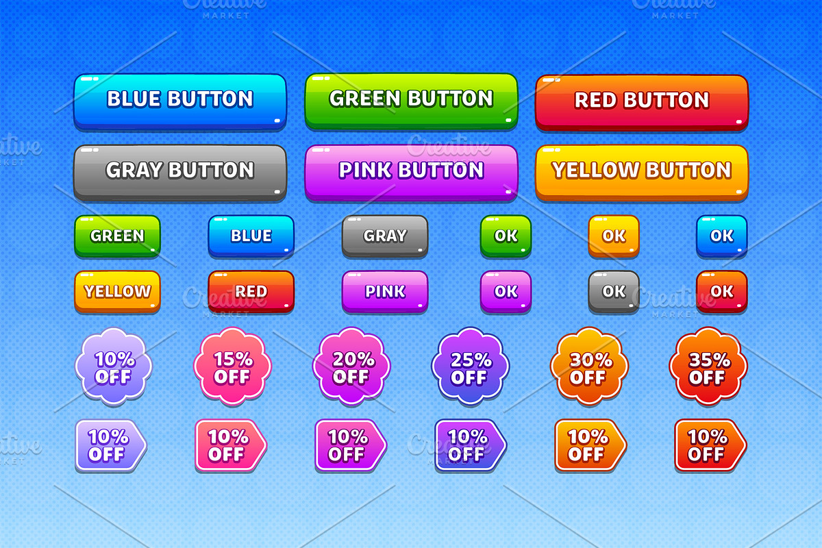 Game UI pack for mobile casual game, an UI Kit Template by KartInnka (Photo 5 of 18)