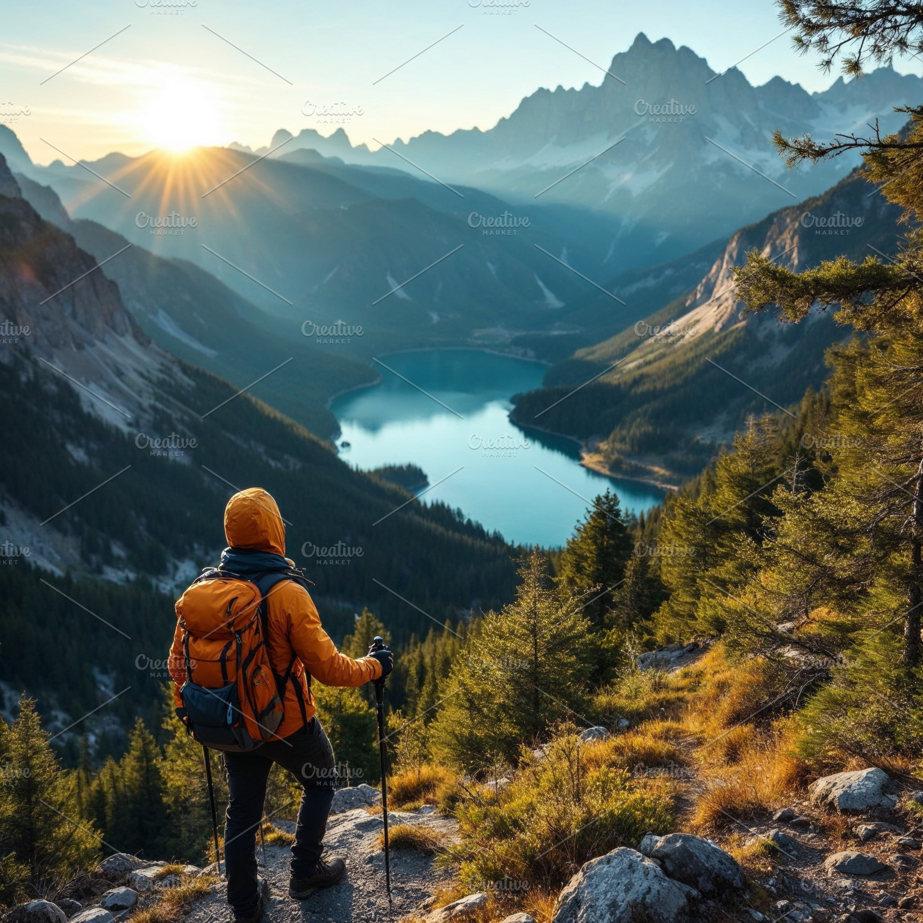Tourist in the mountains, a Person Photo by Volff