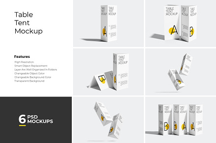 Table Tent Mockup