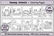 Swamp Animals Coloring Pages, an Animal Illustration by Lamia Emad (Thumbnail 1 of 5)