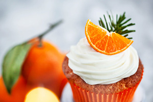 Tangerine and carrot cupcake, a Food & Drink Photo by Kate S