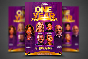 Church Anniversary Flyer Template