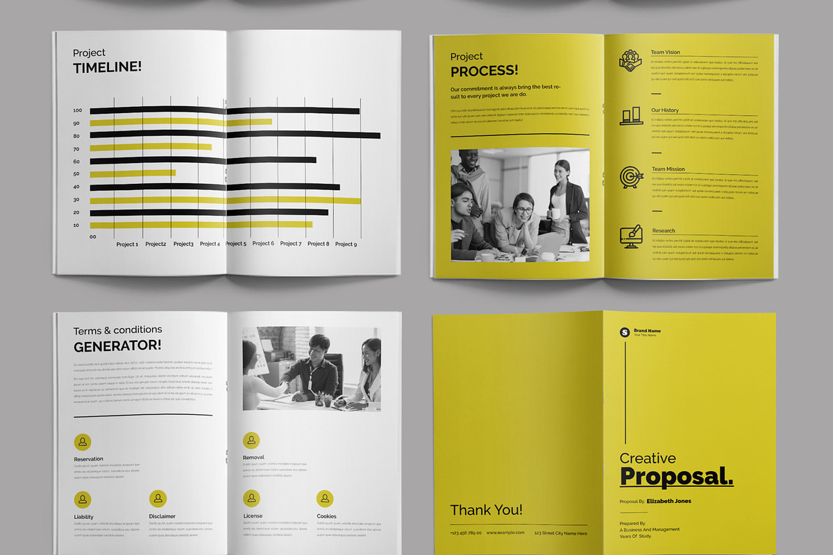 Business Proposal Template Layout, a Brochure Template by ContestDesign (Photo 4 of 4)