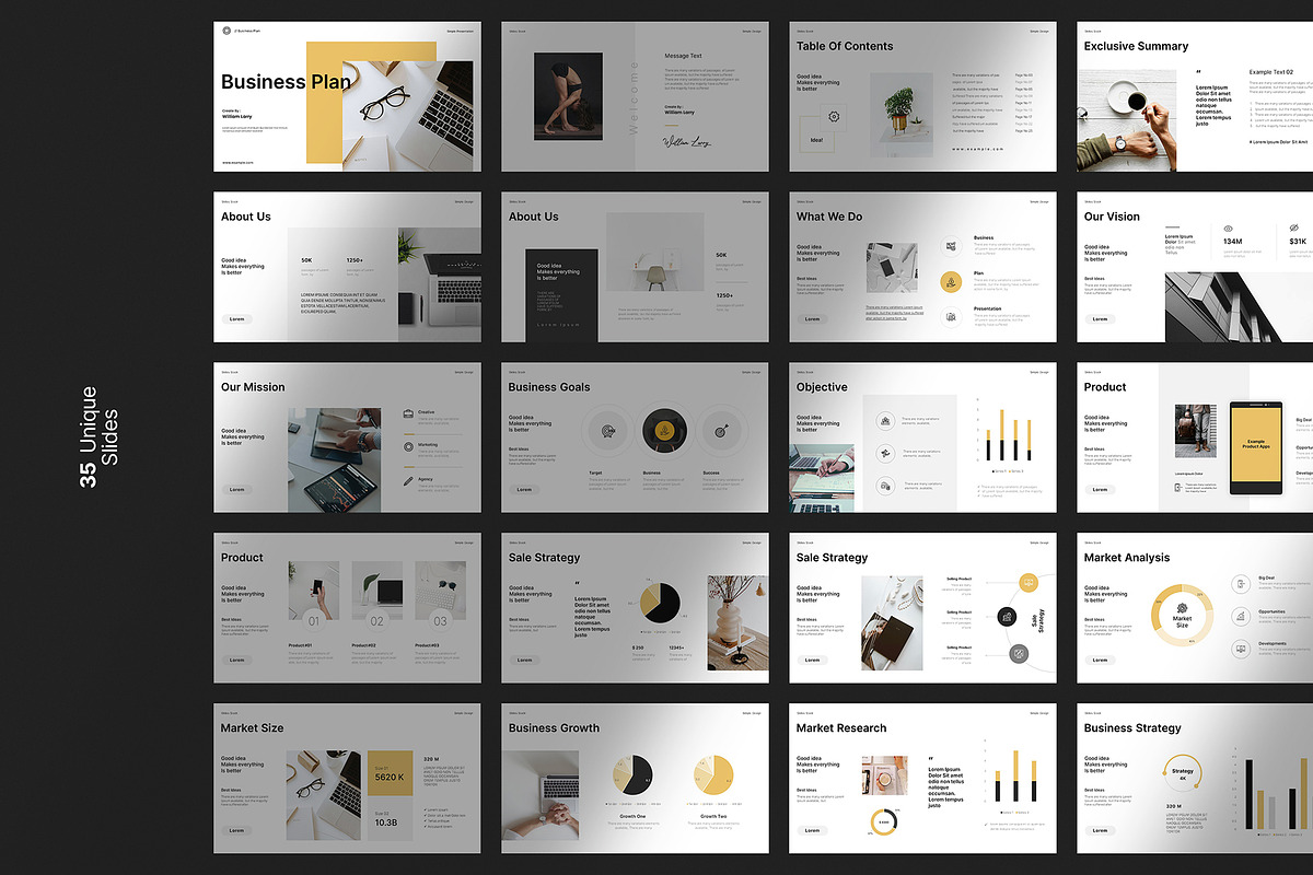 Business Plan Presentation Template, a Presentation Template by slidestock55 (Photo 10 of 11)