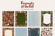 Fall Cottagecore Frames Backgrounds, a Decorative Illustration by whiteheartdesign (Thumbnail 5 of 22)