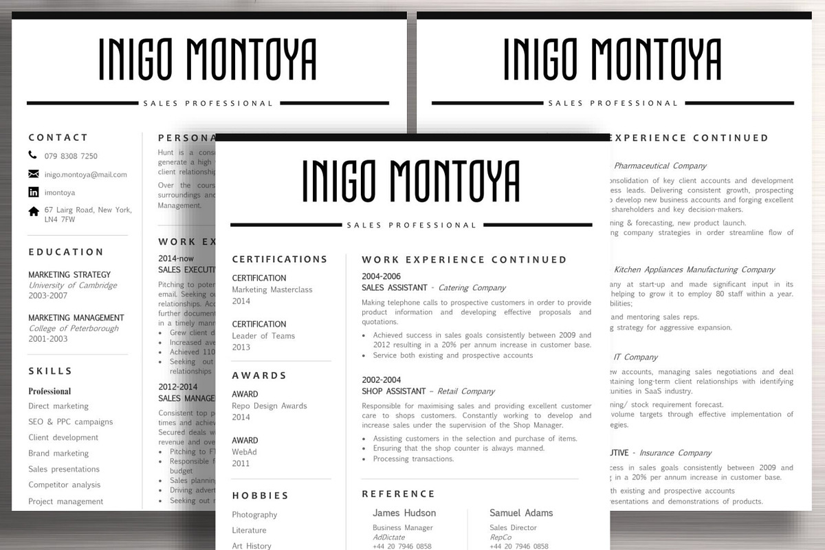 Resume Template | Inigo, a Resume Template by ResumeWorkshop (Photo 3 of 5)