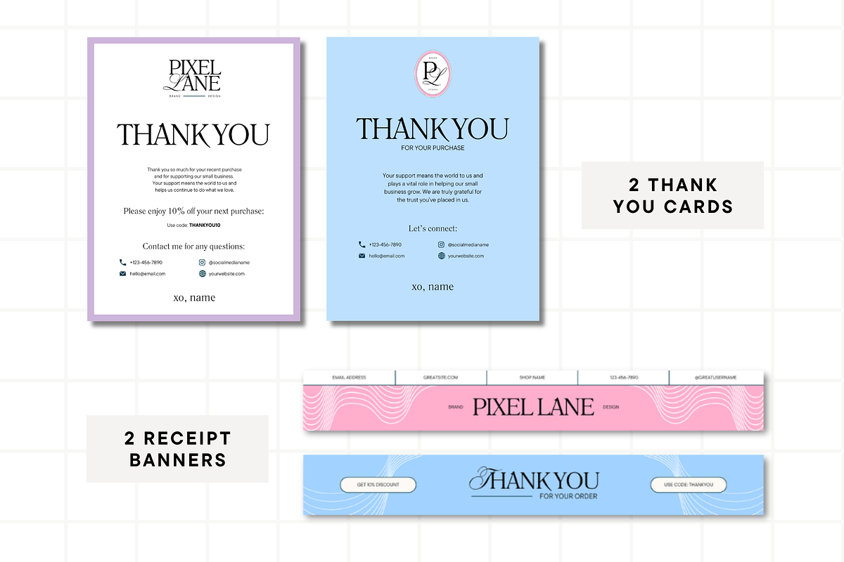 Pastel Etsy Shop Kit, a Branding & Logo Template by Anna Design Studio (Photo 5 of 8)