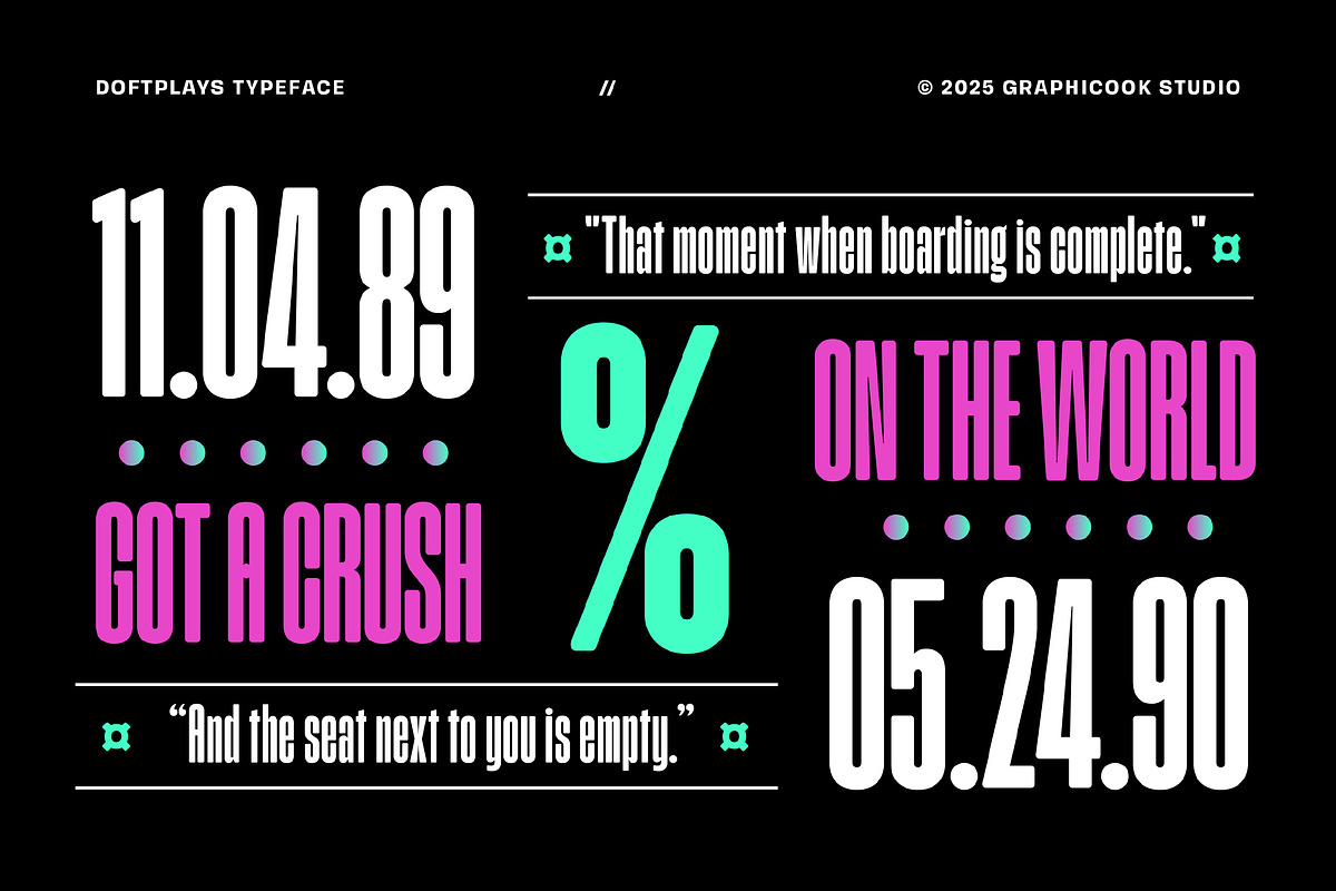 Doftplays, a Sans Serif Font by graphicook (Photo 9 of 10)